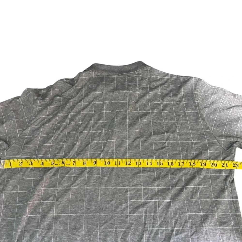 Polo Ralph Lauren Shirt Mens Medium Gray Window Paine Short Sleeve Y2K
